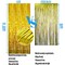 3.2 ft x 9.8 ft Metallic Tinsel Foil Fringe Curtains Party Photo Backdrop Party Streamers for Birthday,Graduation,New Year Eve Decorations Wedding Decor (1 Pack, Gold)